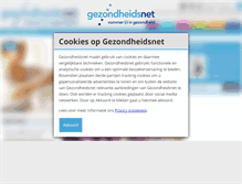 Tablet Screenshot of gezondheidsnet.nl